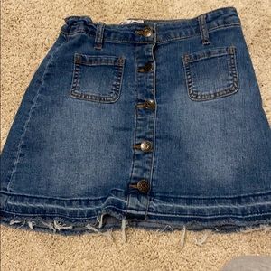 really cute button up jean skirt